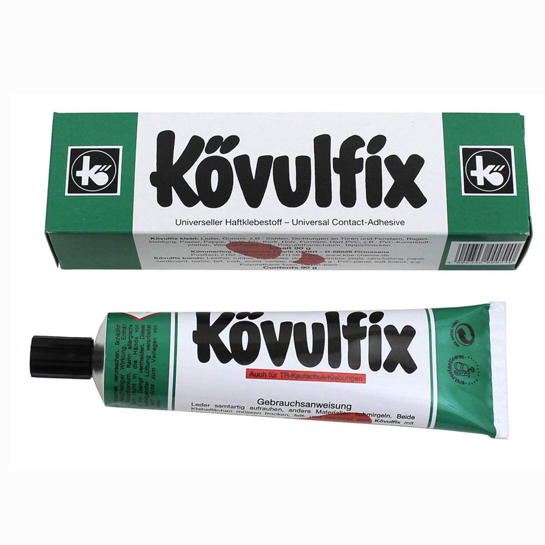 Schuhsohlen und Schuhabsatz Schuh Reparaturset Speckgummi + Kövulfix 120gr. (schwarz), schwarz
