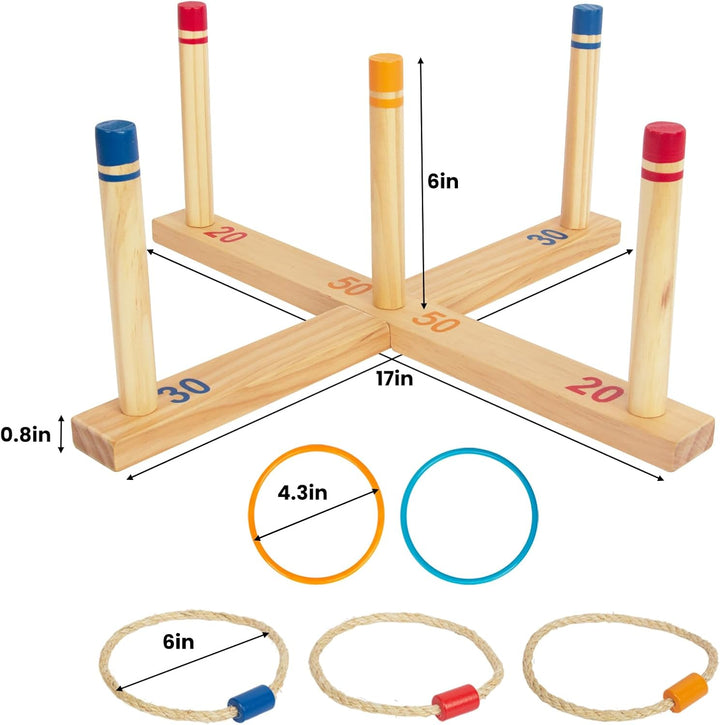 Ringwurfspiel Kinderspiele - Spiele für draussen - werfen den Ring für Kinder und Erwachsene – ringw