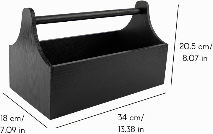 Creative Deco Werkzeugkiste Holz | Werkzeugkasten aus Holz | Masse 34 x 18 x 20,5 cm (+/- 0,5 cm) |