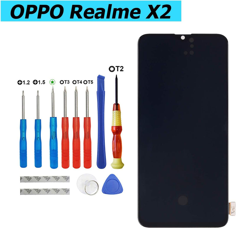 Vvsialeek Neu Ersatz AMOLED Display Kompatibel Für Realme X2 RMX1992 RMX1993 RMX1991 Ersatzteil Repa