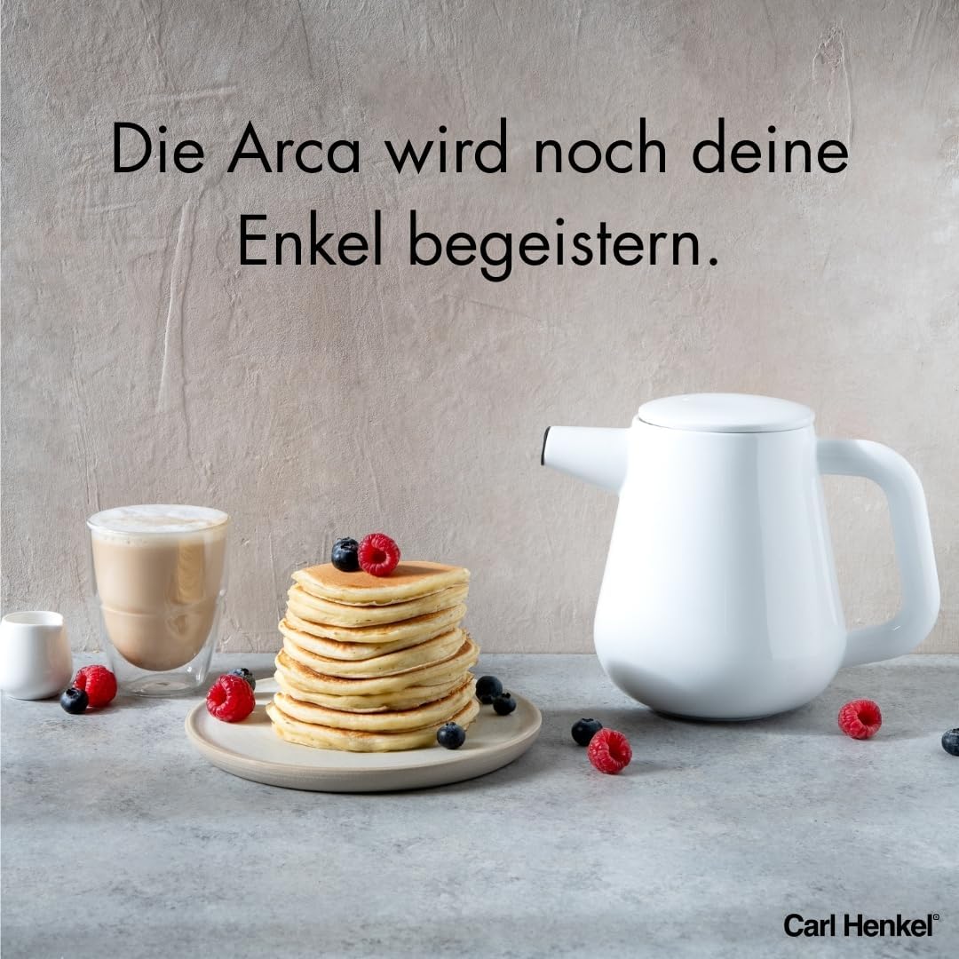 ARCA X-Tract Kaffeekanne Porzellan mit Filter 1,2l | Coffee Maker für 4-10 Tassen | Kaffeebereiter m