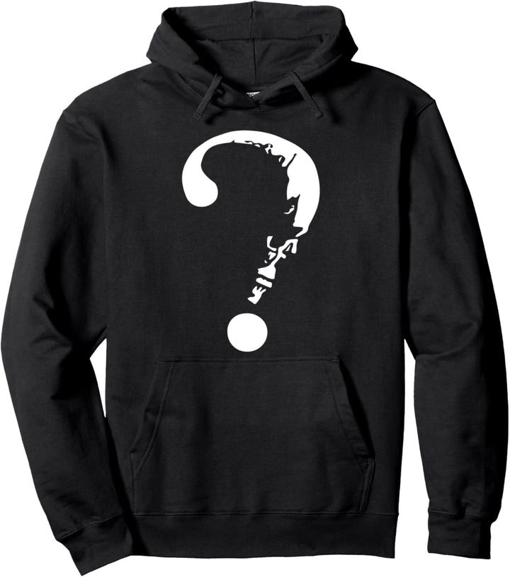 Fragezeichen Totenkopf Pullover Hoodie