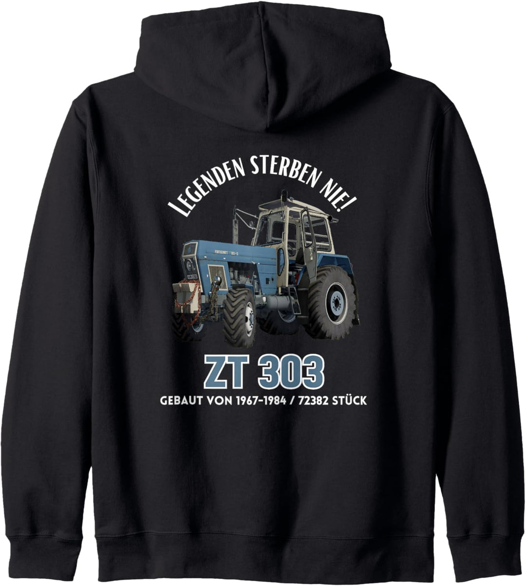 Fortschritt ZT 303 Traktor Legenden sterben nie ! Kapuzenjacke
