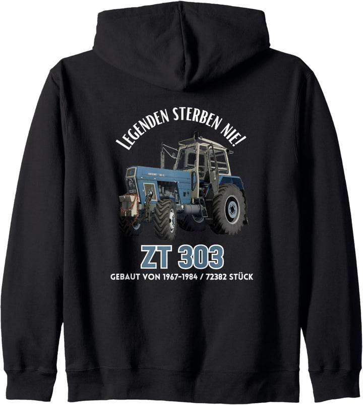 Fortschritt ZT 303 Traktor Legenden sterben nie ! Kapuzenjacke