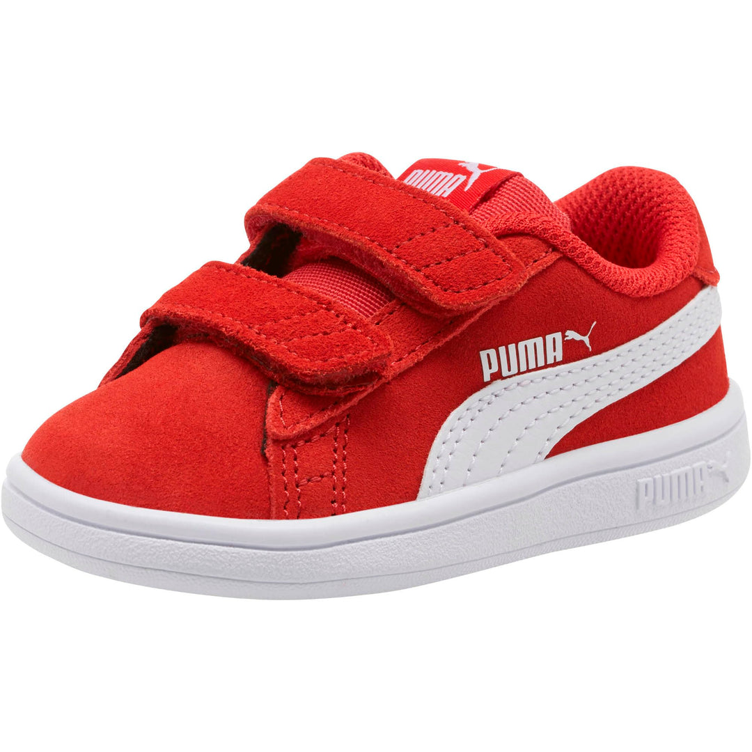 PUMA Unisex-Kinder Smash V2 Sd V Inf Sneaker, 20 EU High Risk Red Puma White