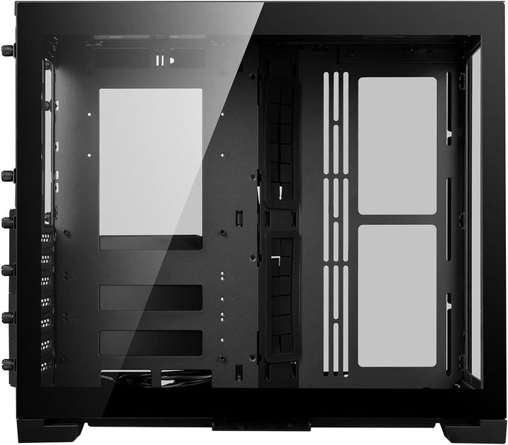 Lian Li O11 Dynamic Mini, Midi-Tower, gehärtetes Glas, Schwarz, Schwarz
