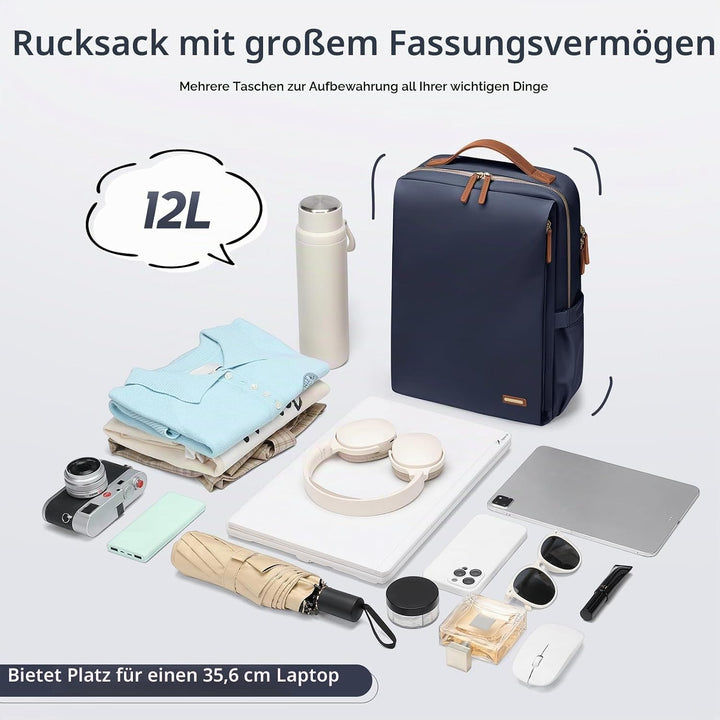 Stilvoller Laptop Rucksack für Damen von Fluggesellschaften zugelassen, Perfekt für die Arbeit das C
