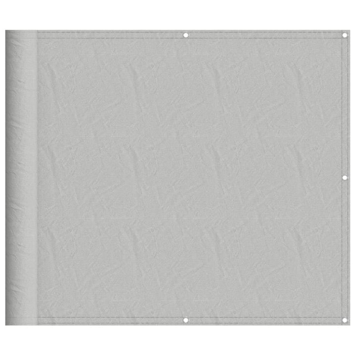 vidaXL Balkon-Sichtschutz Hellgrau 90x600 cm 100% Polyester-Oxford Hellgrau 90 x 600 cm, Hellgrau 90
