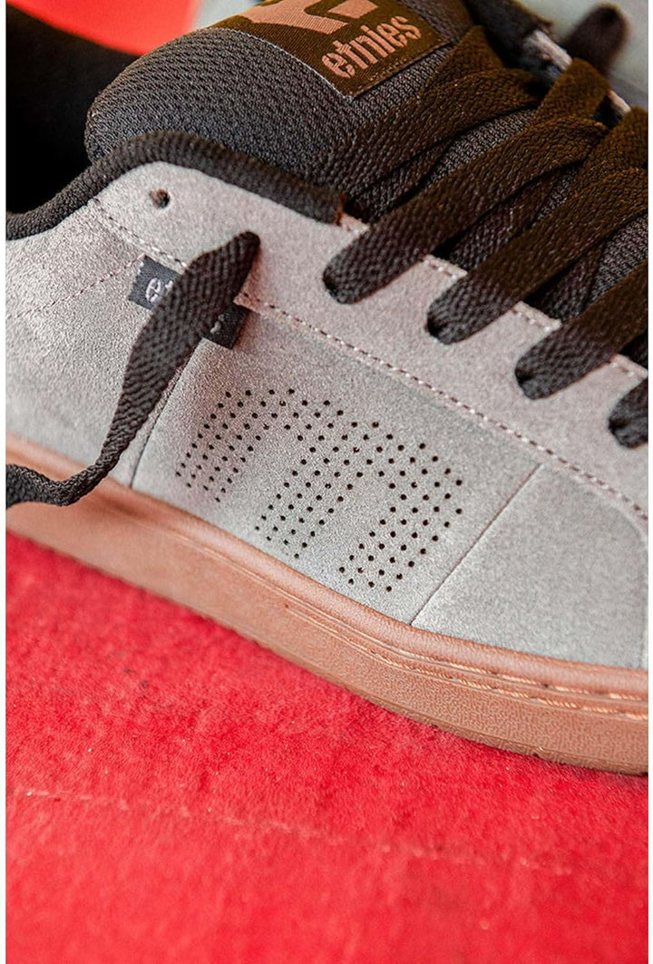 Etnies Herren Kingpin Skateboardschuhe 38.5 EU Grau Schwarz, 38.5 EU Grau Schwarz