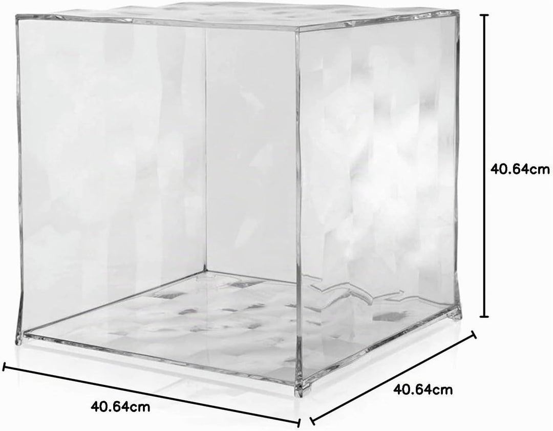 Kartell Optic, Crystal, 40 x 40 x 40 cm Senza anta Cristallo, Senza anta Cristallo