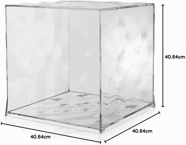 Kartell Optic, Crystal, 40 x 40 x 40 cm Senza anta Cristallo, Senza anta Cristallo