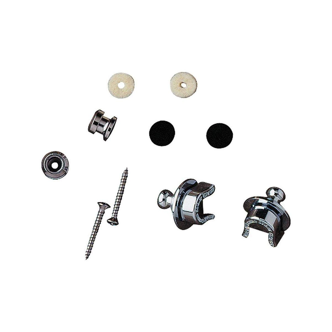 Fender Straplock Kit Chrom Strap Lock Buttons Single, Chrom Strap Lock Buttons Single