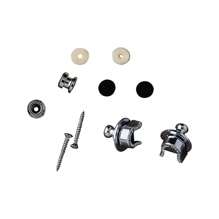 Fender Straplock Kit Chrom Strap Lock Buttons Single, Chrom Strap Lock Buttons Single
