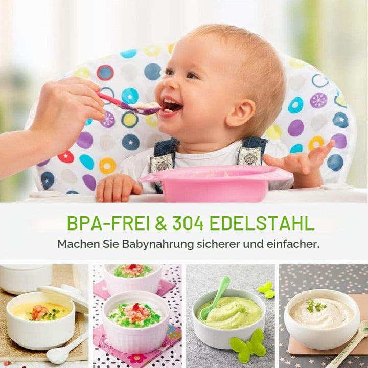 SOKANY Stabmixer Edelstahl 1000 watt, 5 Geschwindigkeit Pürierstab [4in1: Pürierstab/Zerkleinerer, M