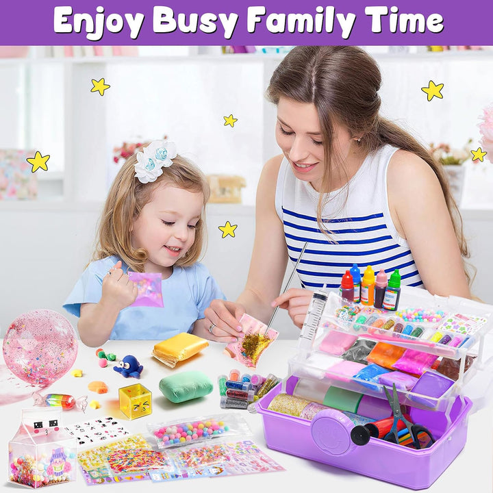 vamei Nano Tape Bubbles Set Bastelkoffer Bastelset Kinder Pro, Pro