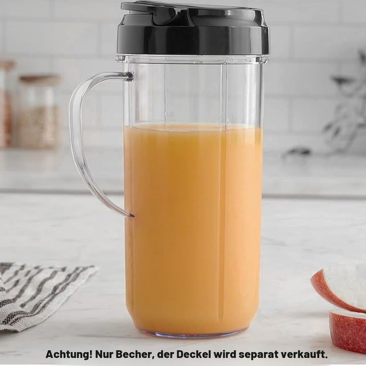 2 Stk 650ml Becher Kompatibel mit Magic Bullet Elektrischer Mixer Blender MB1001 - Juicer Ersatzbech