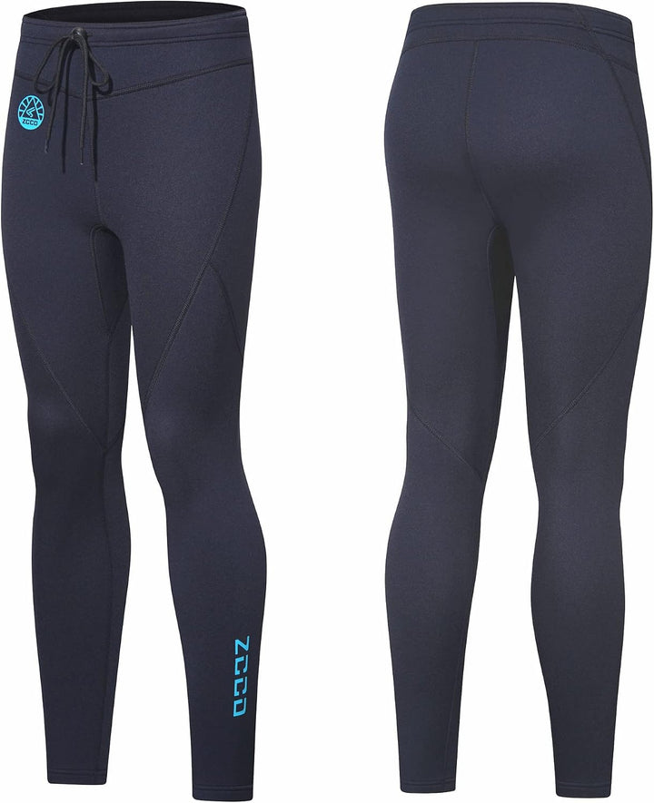 ZCCO Herren und Damen Neoprenhose, 1,5mm/3mmLange Neoprenhose, Tauchhose zum Surfen, Kajakfahren, Sc