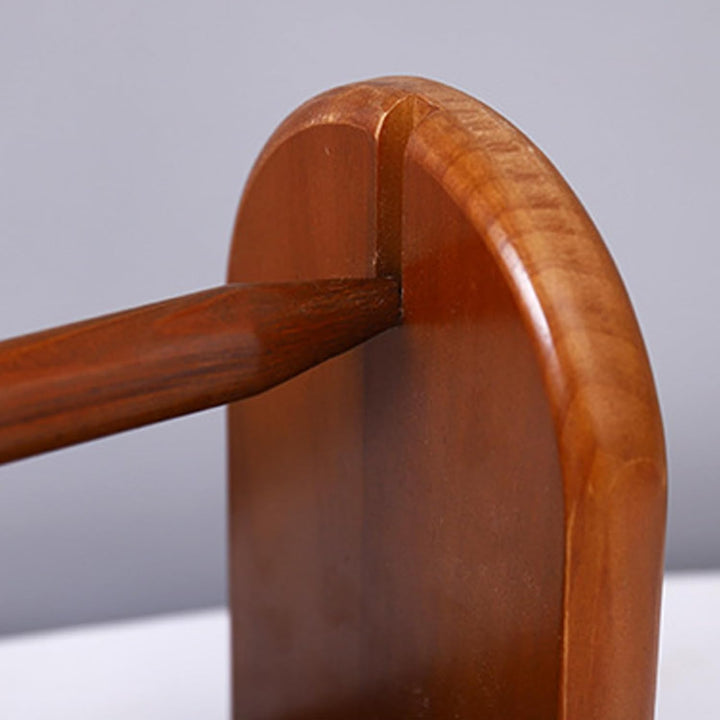 RoseFlower Garnhalter-Ständer, Natürlicher roter Garnknäuelhalter aus Holz, Spindeln, drehender Garn