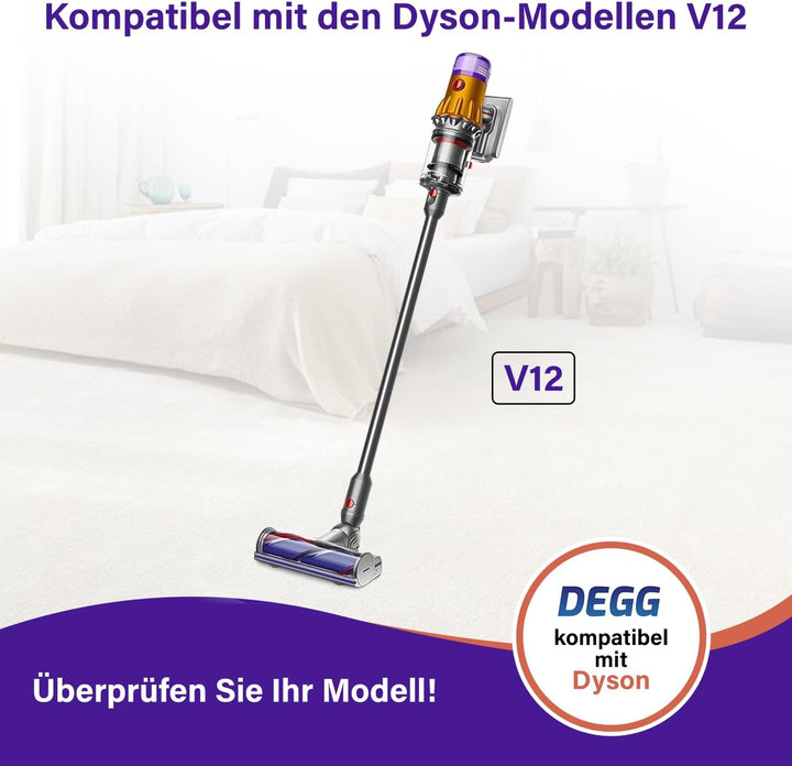 DEGG Staubsaugerrohr - Kompatibel mit Dyson V12 Teleskoprohr 34MM, Verlängerungsrohr, Saugrohr Ersat