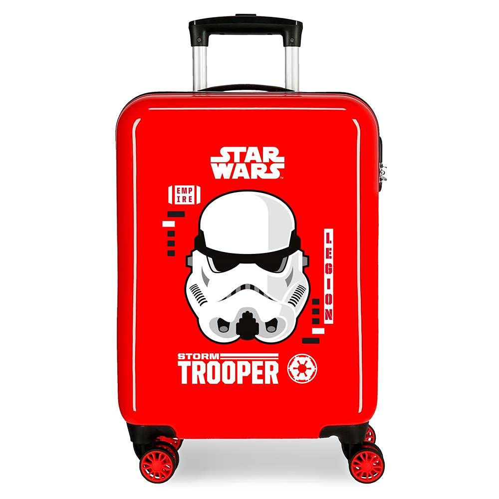Star Wars Storm Kabinentasche, rot, 38 x 55 x 20 cm, aus ABS, seitlicher Zahlenkombinationsverschlus