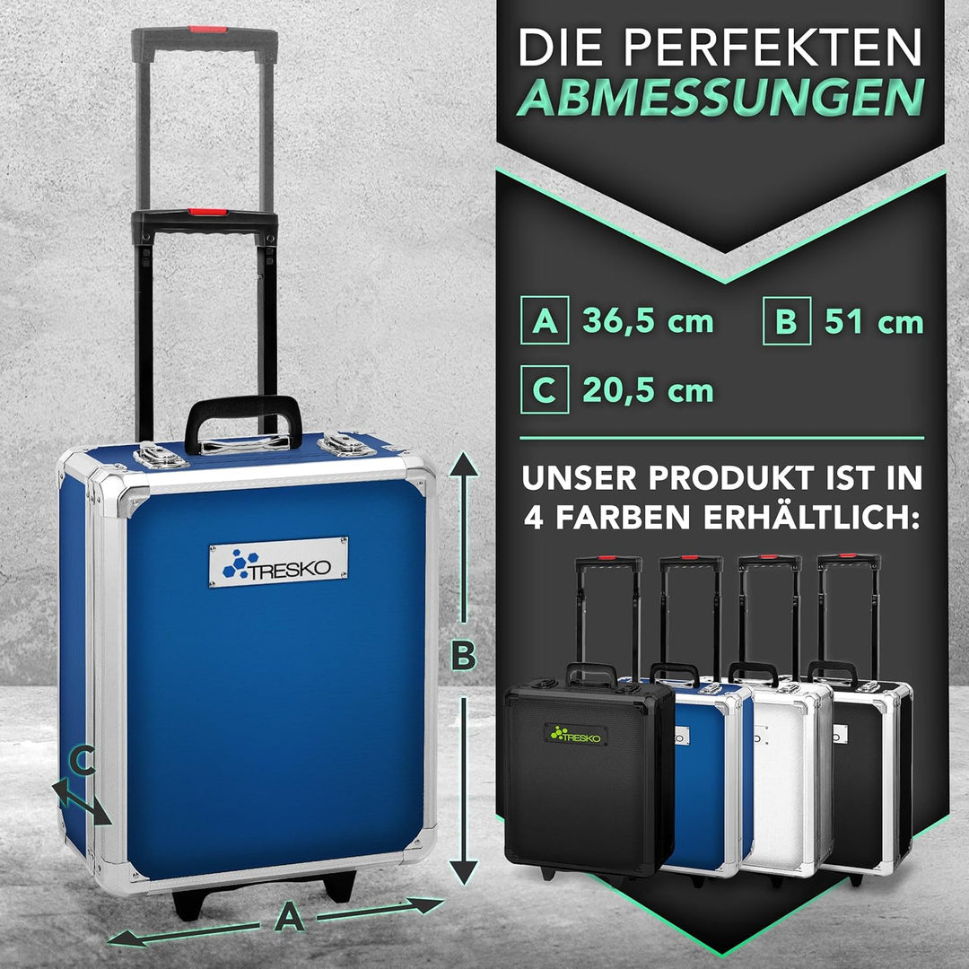 TRESKO Werkzeugkoffer 1400 teilig | Werkzeugkasten gefüllt | Werkzeugkiste Profi | Werkzeugtasche |