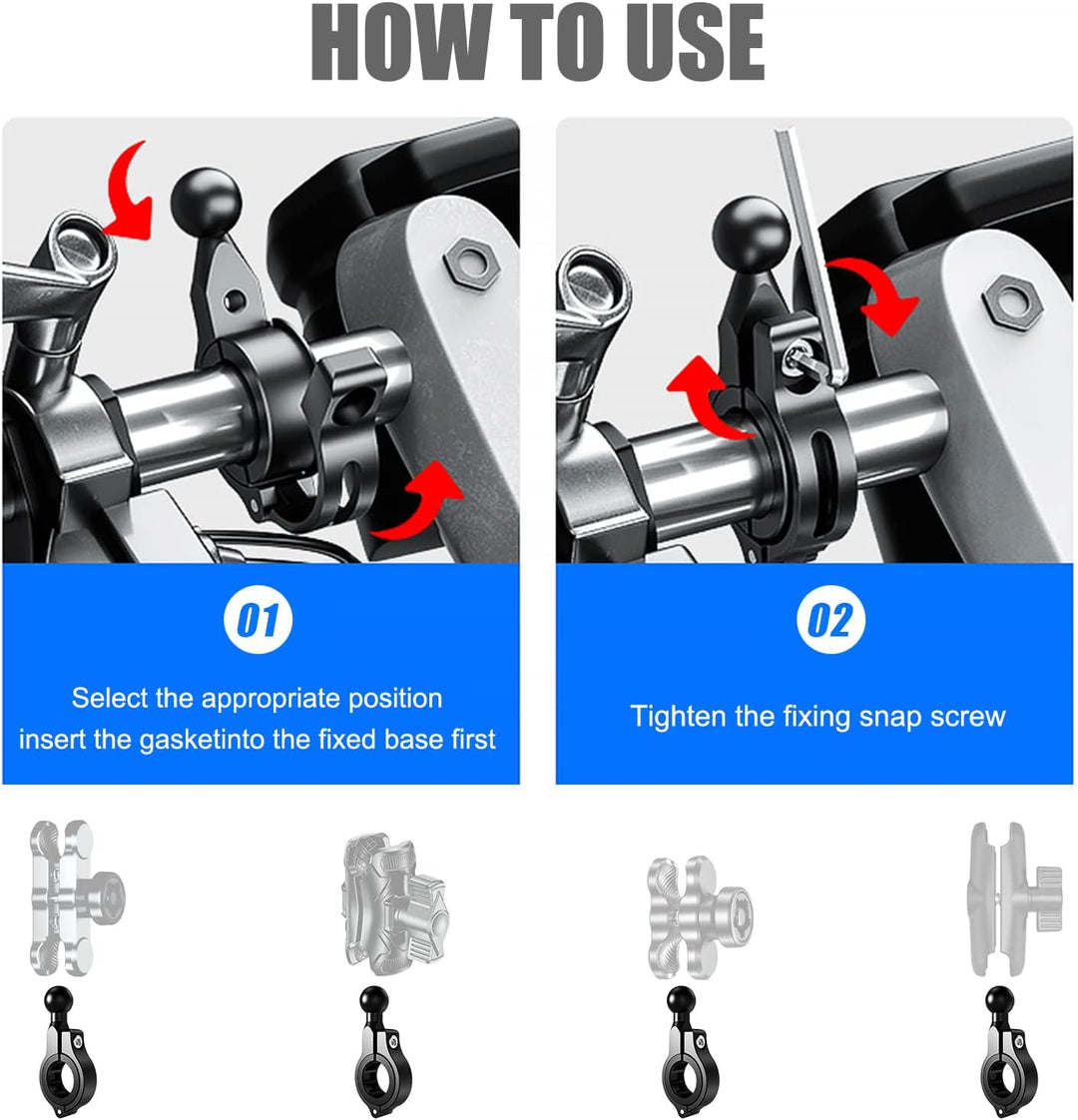Ram Mount Halterung Kugel Arm für Handyhalterung Fahrrad Handyhalterung Motorrad Lenker Wasserdicht