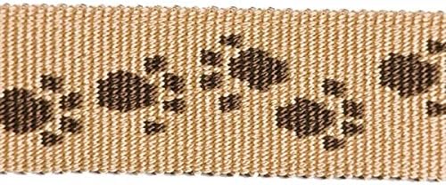 Feltmann NoExit Hundegeschirr® - ausbruchssicher, Panikgeschirr, beige mit braunen Pfötchen, Bauchum