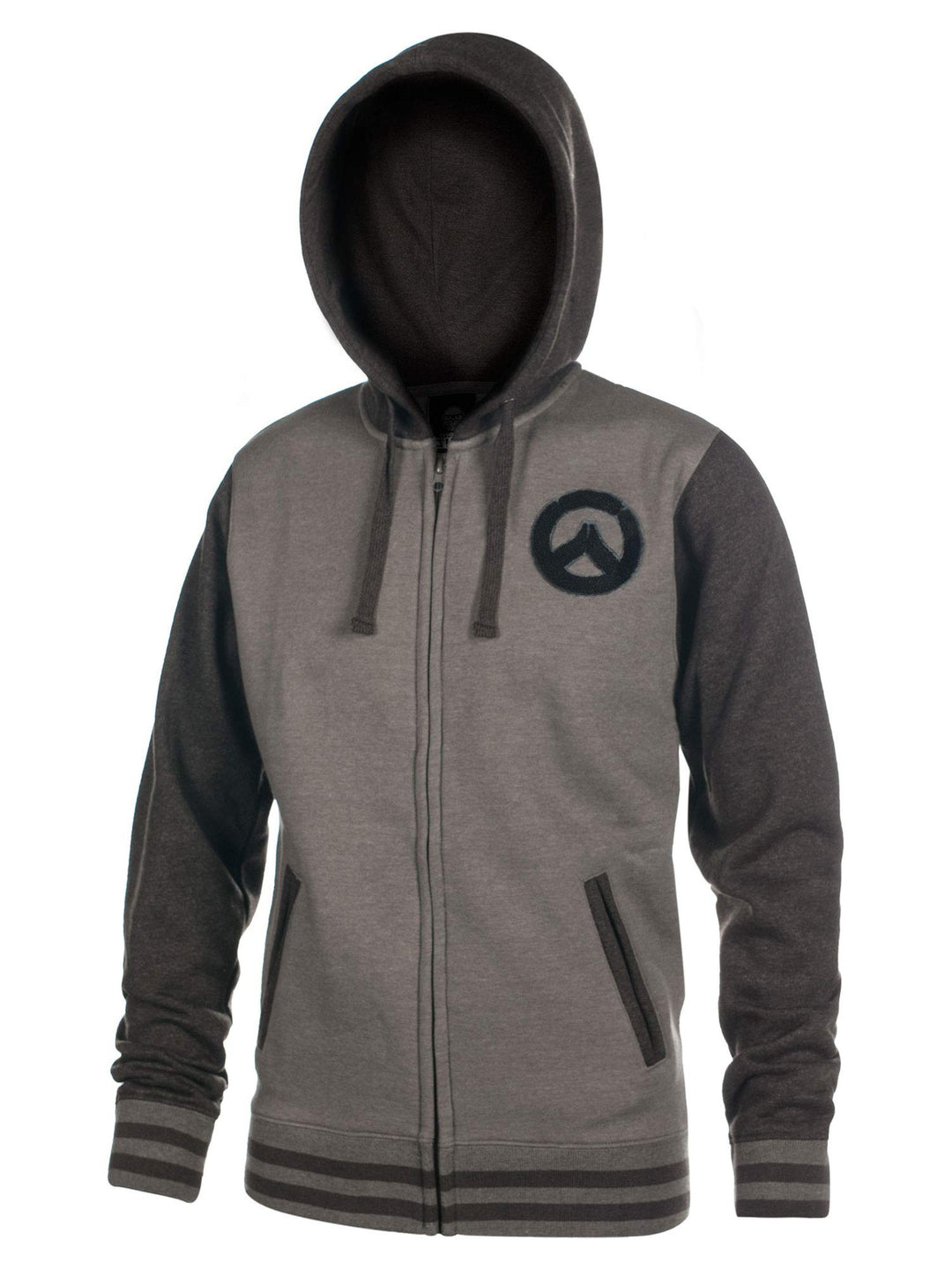 Overwatch Kapuzen Jacke Logo Founding Member Varsity schwarz grau - XXL XXL Mehrfarbig, XXL Mehrfarb