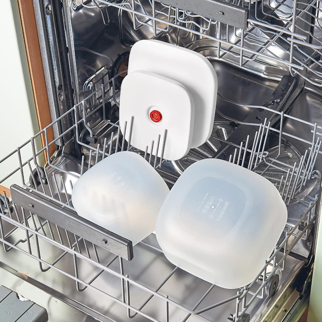 Guzzini - Kitchen Active Design, SAVE IT Vakuumbehälter Hoch (L) - Weiss, 19,7x19,7xh12,7 cm | 2800