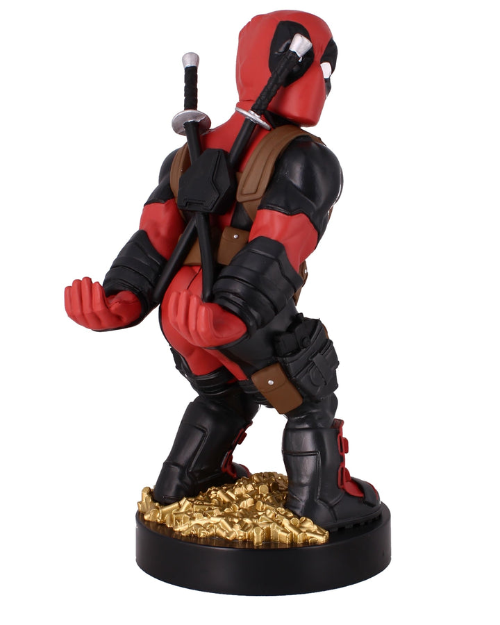 Cable Guys - Rear View Deadpool Marvel Phone Holder & Collectable Desktop Gaming Accessories Holder