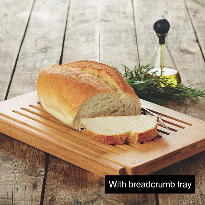 Point Virgule Brotschneidebrett mit krümelrost, Schneidebrett mit Auffangschale, Schneidebrett Brot,