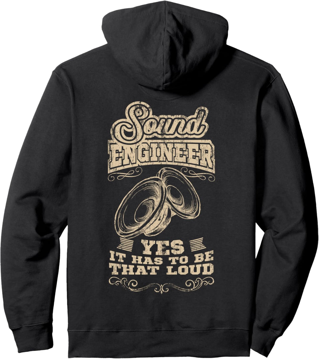 Tontechniker Lustig SOUND ENGINEER Toningenieur Pullover Hoodie