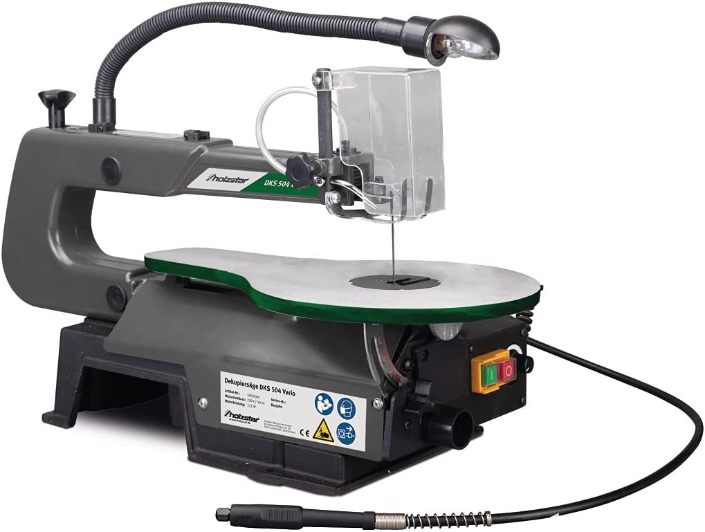 Holzstar Dekupiersäge DKS 504 Vario für Weichholz, Kunststoff und ähnlichen Materialien, Frei schwin