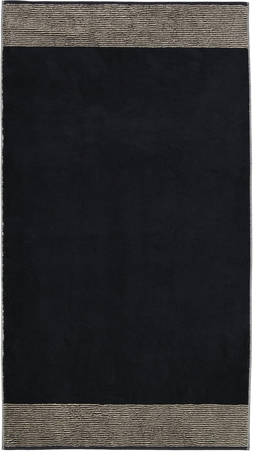 CAWÖ Home Handtücher Luxury Home Two-Tone 590 schwarz - 93 Duschtuch 80x150 cm, Duschtuch 80x150 cm