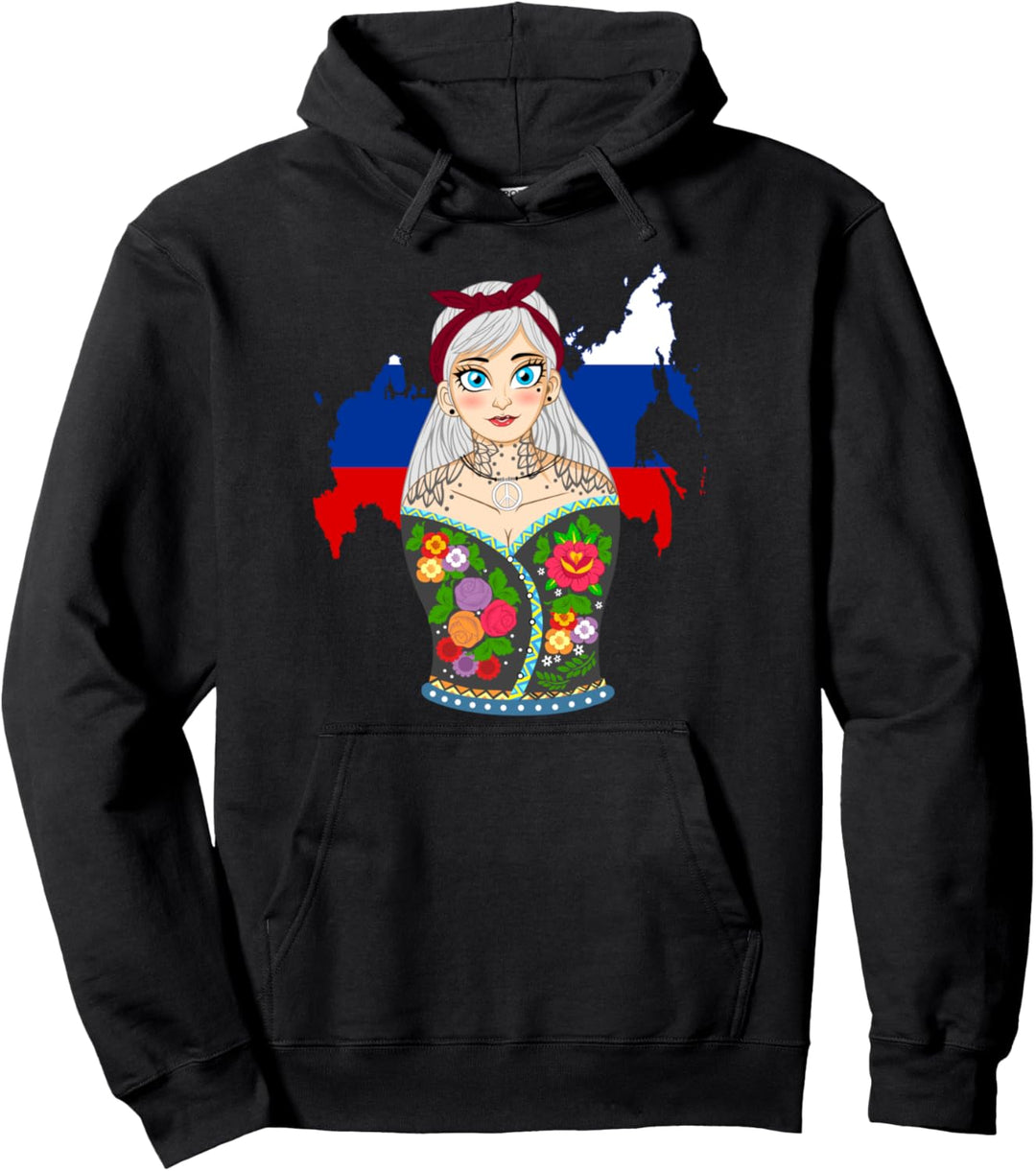 Matryoschka Geschenk für russische Frauen Männer Kinder Pullover Hoodie