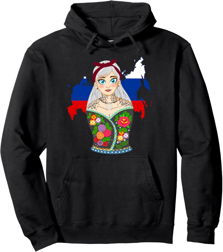 Matryoschka Geschenk für russische Frauen Männer Kinder Pullover Hoodie