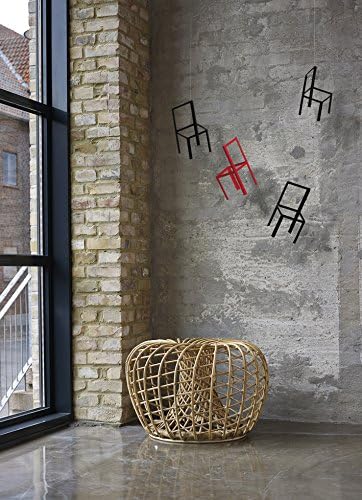 Flensted f433 Flying Chairs Mobile, Stahl, rot/schwarz, 55x40cm