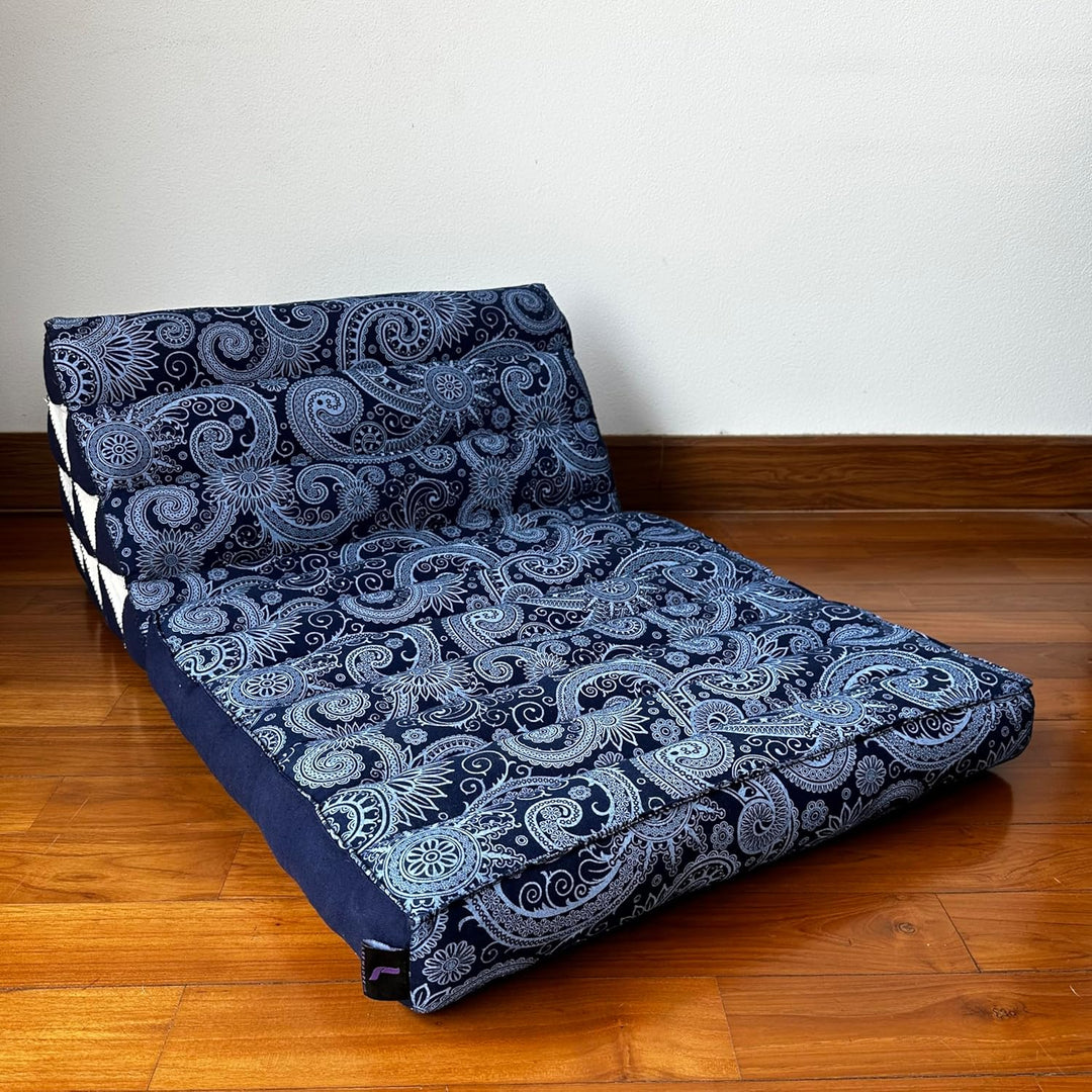 Leewadee Thai-Kissen Falt-Matratze Chill-Out Klapp-Matte Gepolsterte Lesestütze Boden-Liege-Matte mi