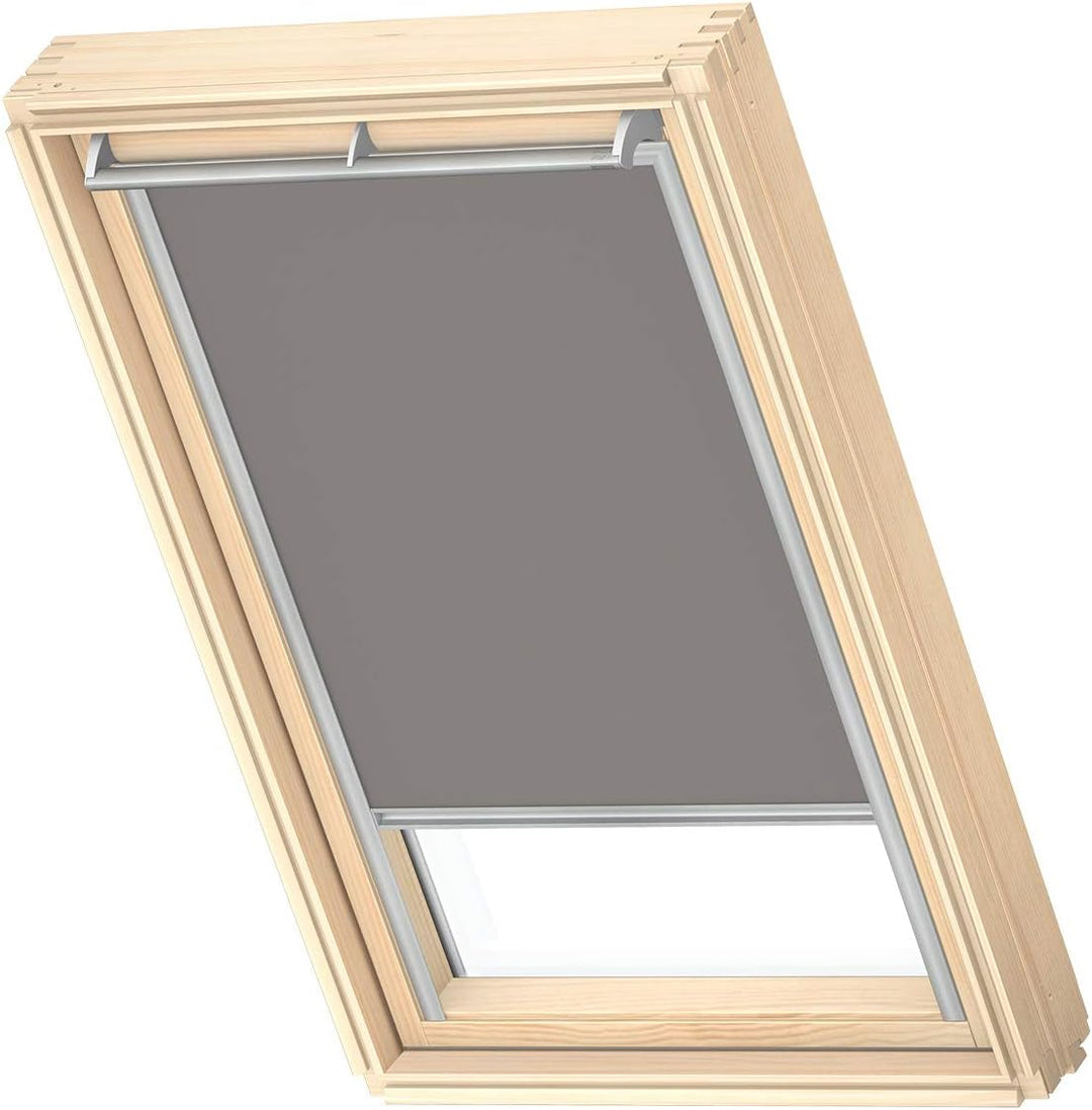 VELUX Original Dachfenster Verdunkelungsrollo für SK08, Grau, mit Grauer Führungsschiene