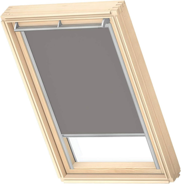 VELUX Original Dachfenster Verdunkelungsrollo für SK08, Grau, mit Grauer Führungsschiene