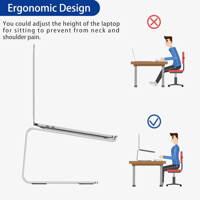 BESIGN LS03S Laptop ständer aus Aluminium, Ergonomischer Notebook-Ständer, Laptop ständer kompatibel