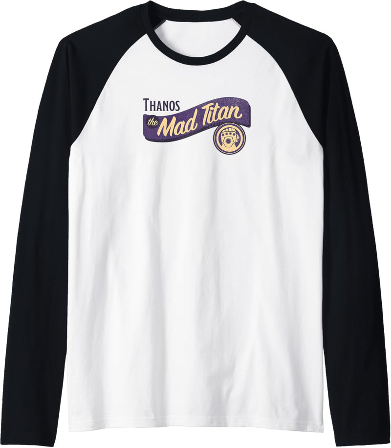 Marvel Avengers Thanos The Mad Titan Typographic Raglan