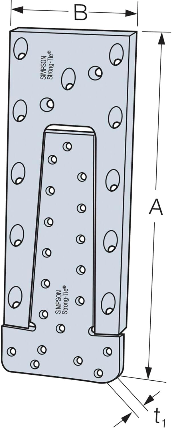 Simpson ETB160-B Hirnholzverbinder ETB 160-B Aluminium mit Zulassung