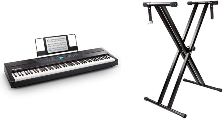 Alesis Recital Pro 88- Tasten Digital Piano E Klavier mit Hammermechanik, eingebauten 20 Watt Lautsp
