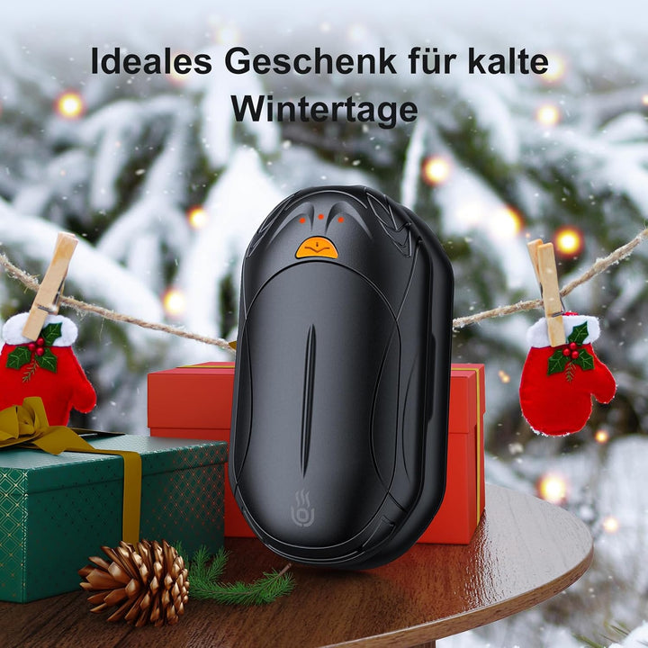 Handwärmer Wiederaufladbar Split 2 Pack,OUTJUT Handwärmer Elektrisch 6000mAh Tragbare Taschenwärmer
