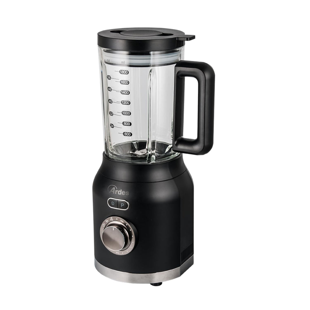 Ardes - ARFRUL01 POSEIDON Standmixer mit hoher Geschwindigkeit, 6 Klingen aus Edelstahl mit Glasbech