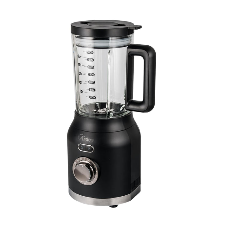 Ardes - ARFRUL01 POSEIDON Standmixer mit hoher Geschwindigkeit, 6 Klingen aus Edelstahl mit Glasbech