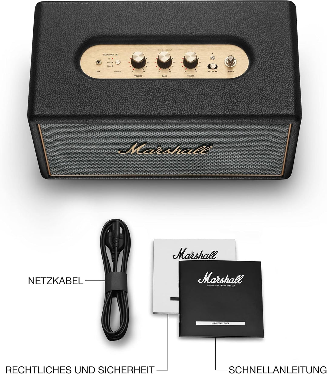 Marshall Stanmore IV Bluetooth Lautsprecher - schwarz