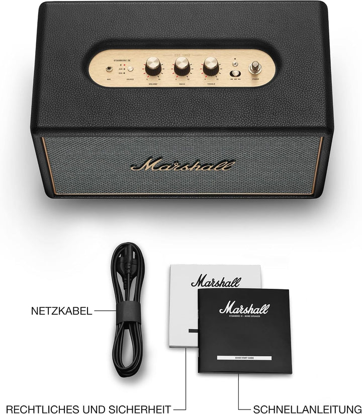 Marshall Stanmore IV Bluetooth Lautsprecher - schwarz