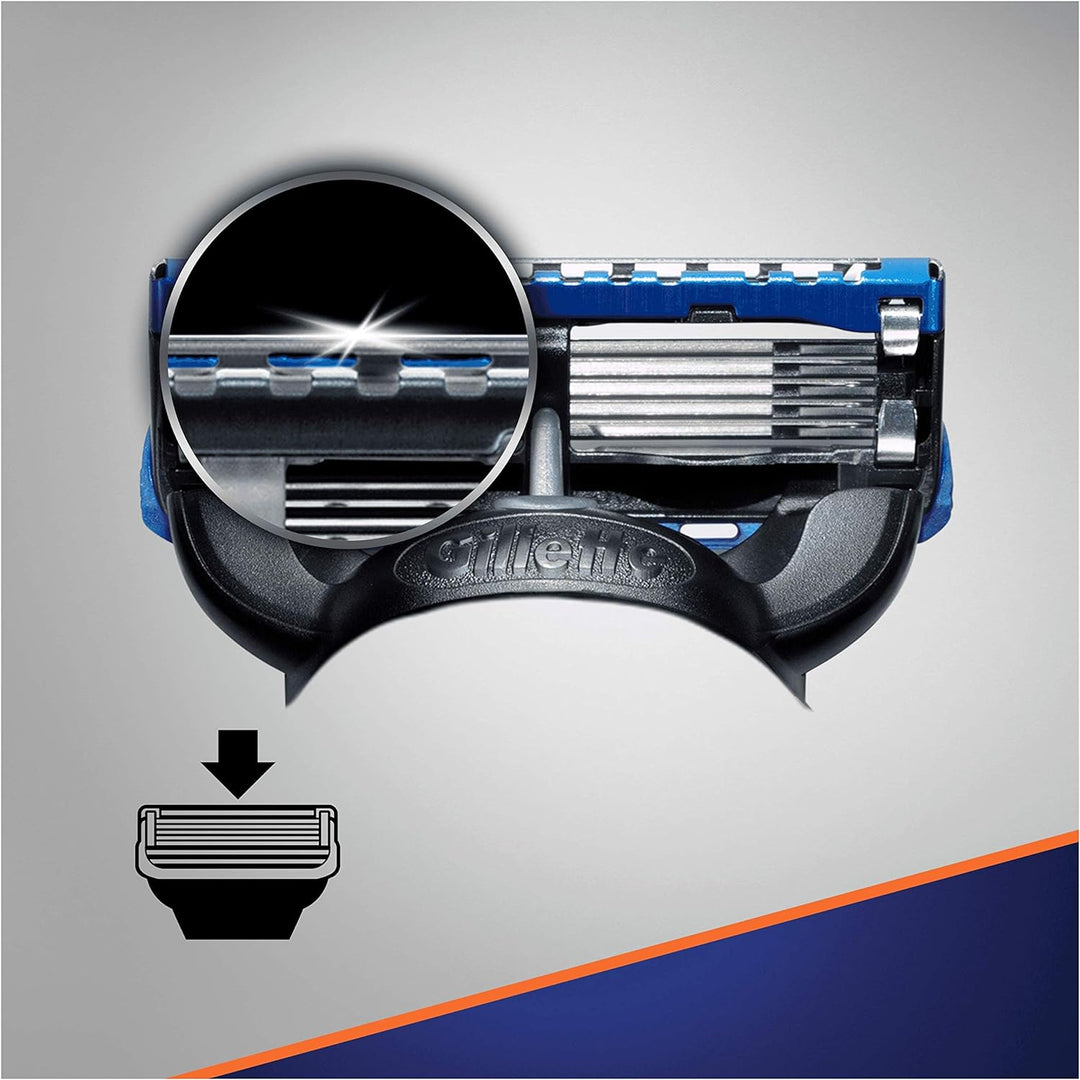 Gillette Fusion 5 ProGlide Rasierklingen mit Trimmerklinge für Präzision und Gleitbeschichtung, 12 E